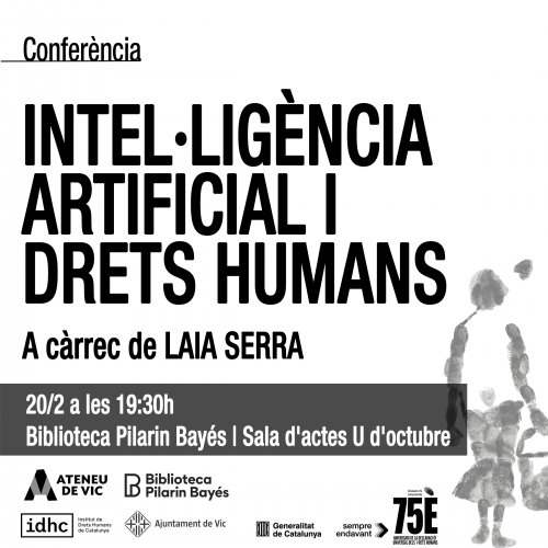  Conferencia: Inteligencia artificial y derechos humanos (Vic)