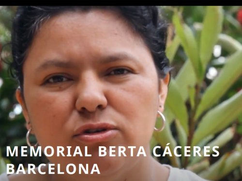 Memorial a Berta Cáceres en Barcelona