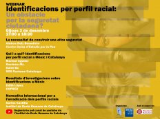 [Webinar] Identificacions per perfil racial: Un obstacle a la seguretat ciutadana? 