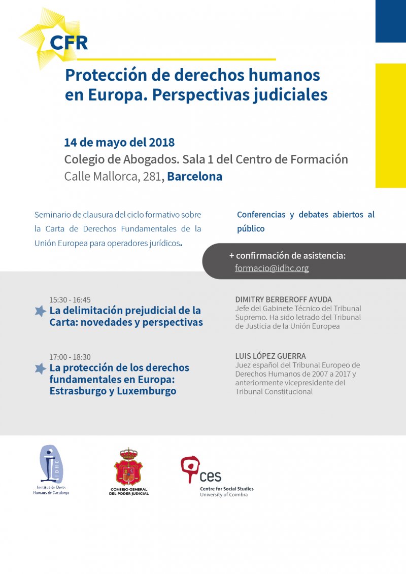 Protecció del drets humans a Europa. Perspectives judicials