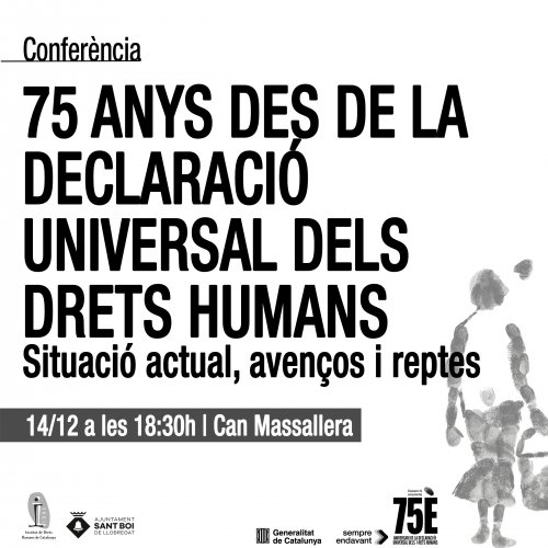 Conferencia: 75 años desde la Declaración Universal de los Derechos Humanos (Sant Boi)
