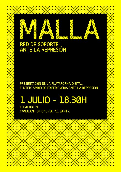 #NeixMALLA - Presentació de la xarxa de suport davant la repressió