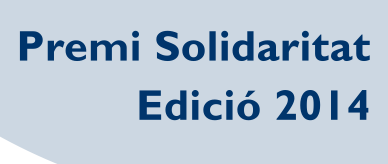 Premi Solidaritat 2014 