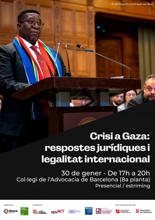 Jornada: Legalitat internacional i respostes jurídiques en la guerra contra Gaza