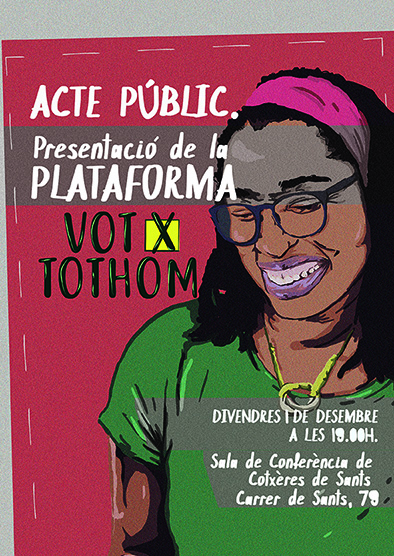 VotxTothom. Presentació de la Plataforma pel Dret a Vot de les Persones Estrangeres