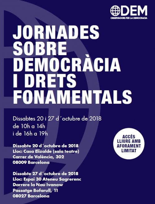 Jornades sobre democràcia i drets fonamentals