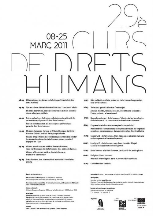 29è Curs Anual de Drets Humans