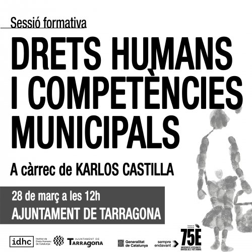 Sesión formativa: Derechos humanos y competencias municipales (Tarragona)