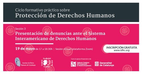 [Ciclo formativo práctico sobre protección de derechos humanos] Sesión III: Presentación de casos de vulneración y violación de DH ante el Sistema Interamericano de Derechos Humanos