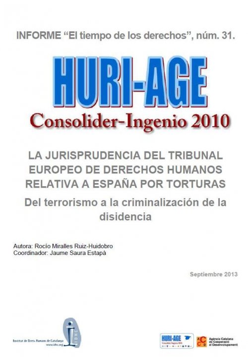 La jursiprudencia del Tribunal Europeo de Derechos Humanos relativa a España por torturas
