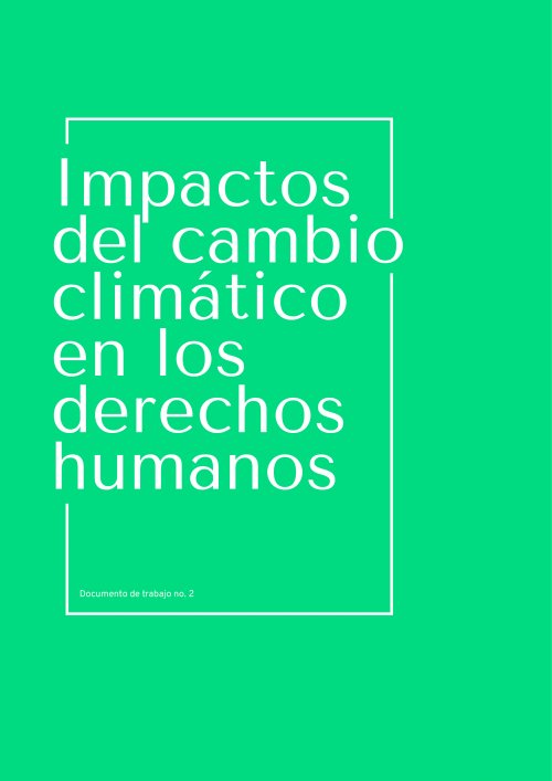 Impactos del cambio climático en los derechos humanos