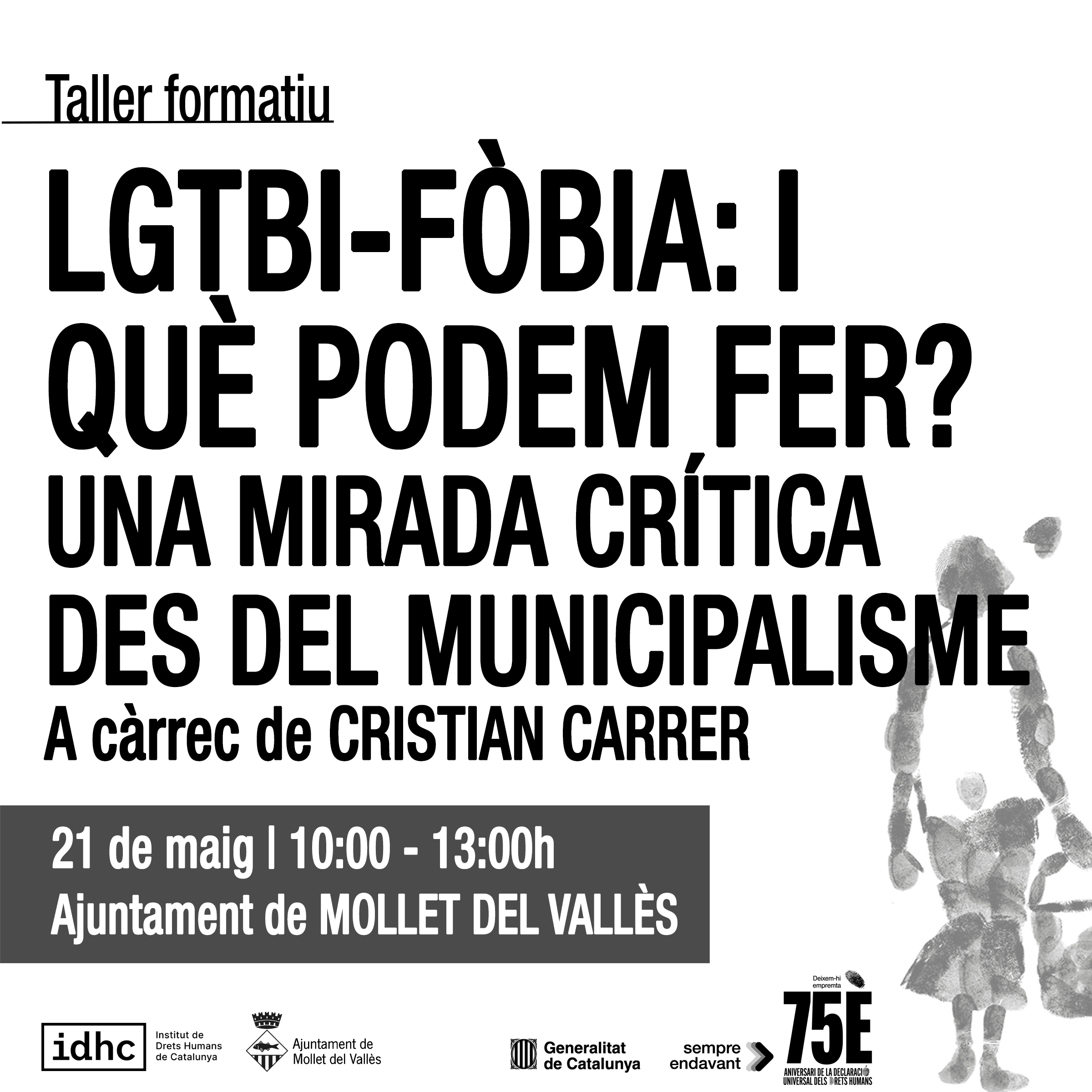 Taller: LGTBI-fobia. ¿Qué podemos hacer? Una mirada crítica desde el municipalismo