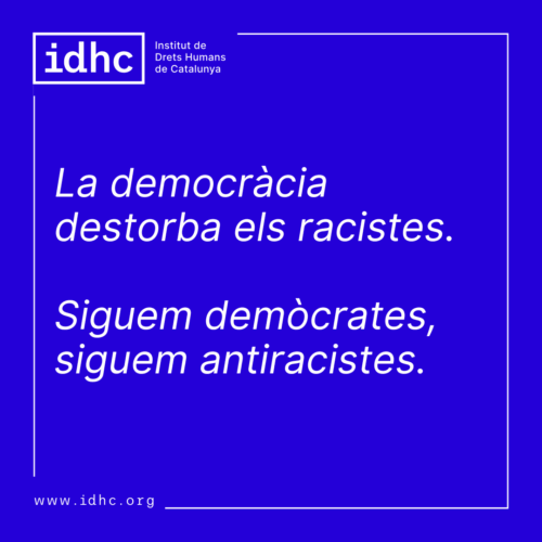 Incompatibilitat entre democràcia i racisme