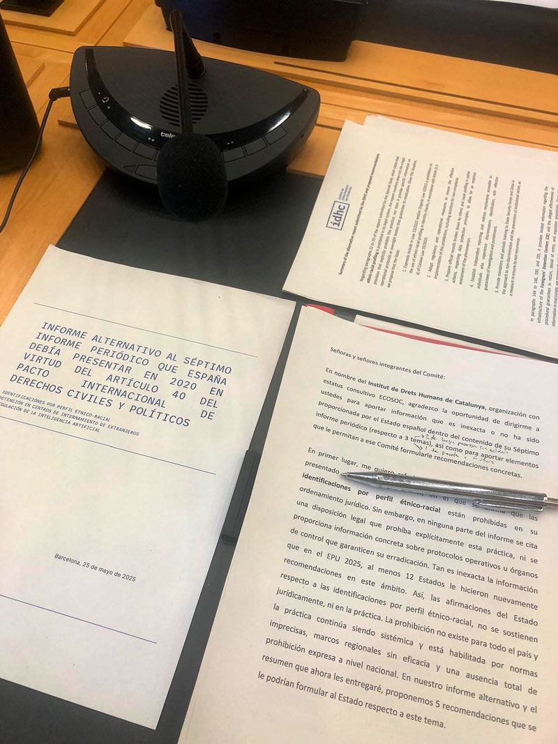 El Comitè de Drets Humans de l’ONU publica les seves observacions finals després de l’examen a l’Estat espanyol