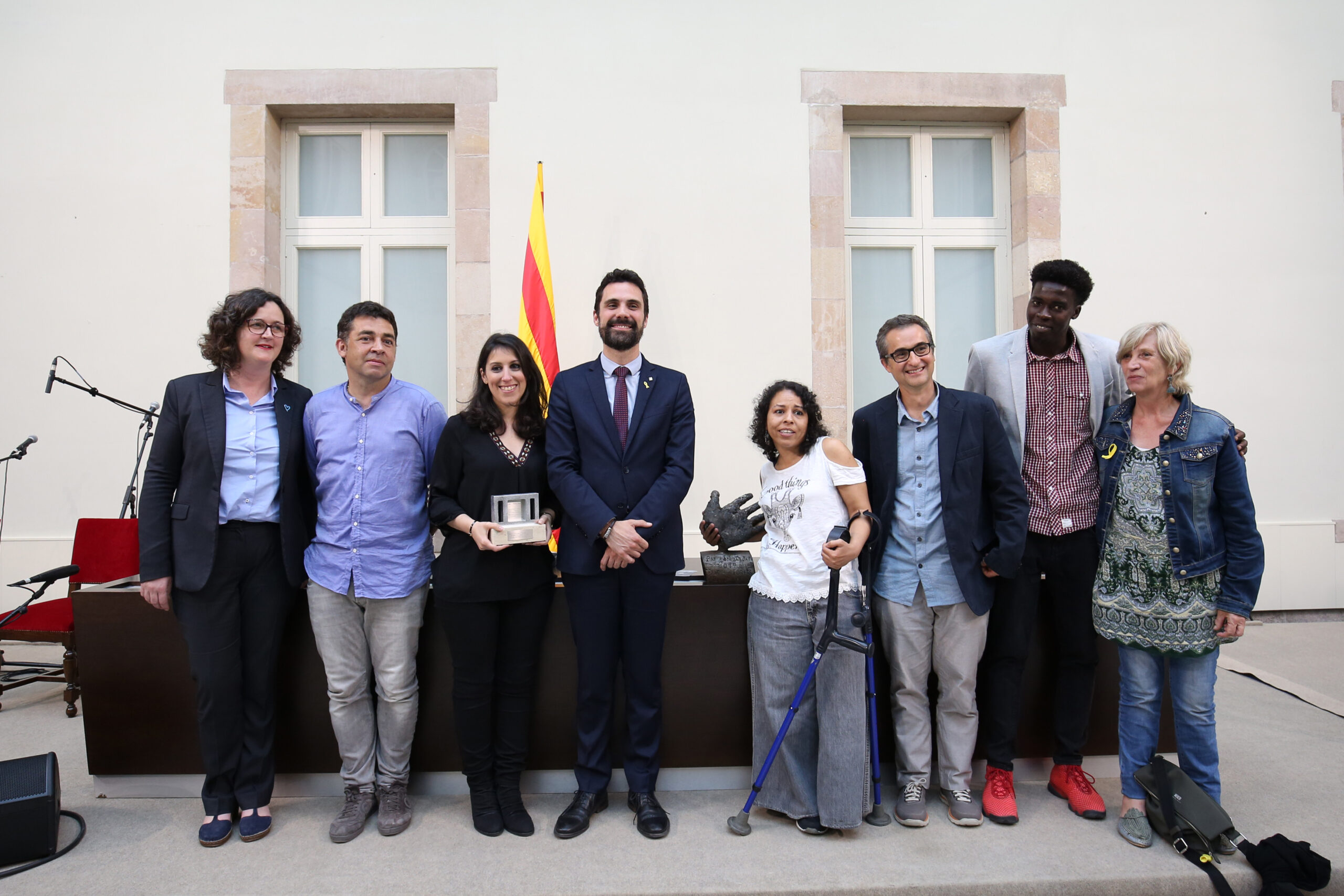 Entrega del Premi Solidaritat y la mención especial medios de comunicación a la asociación Punt de Referencia y a la periodista Ana Bernal Triviño
